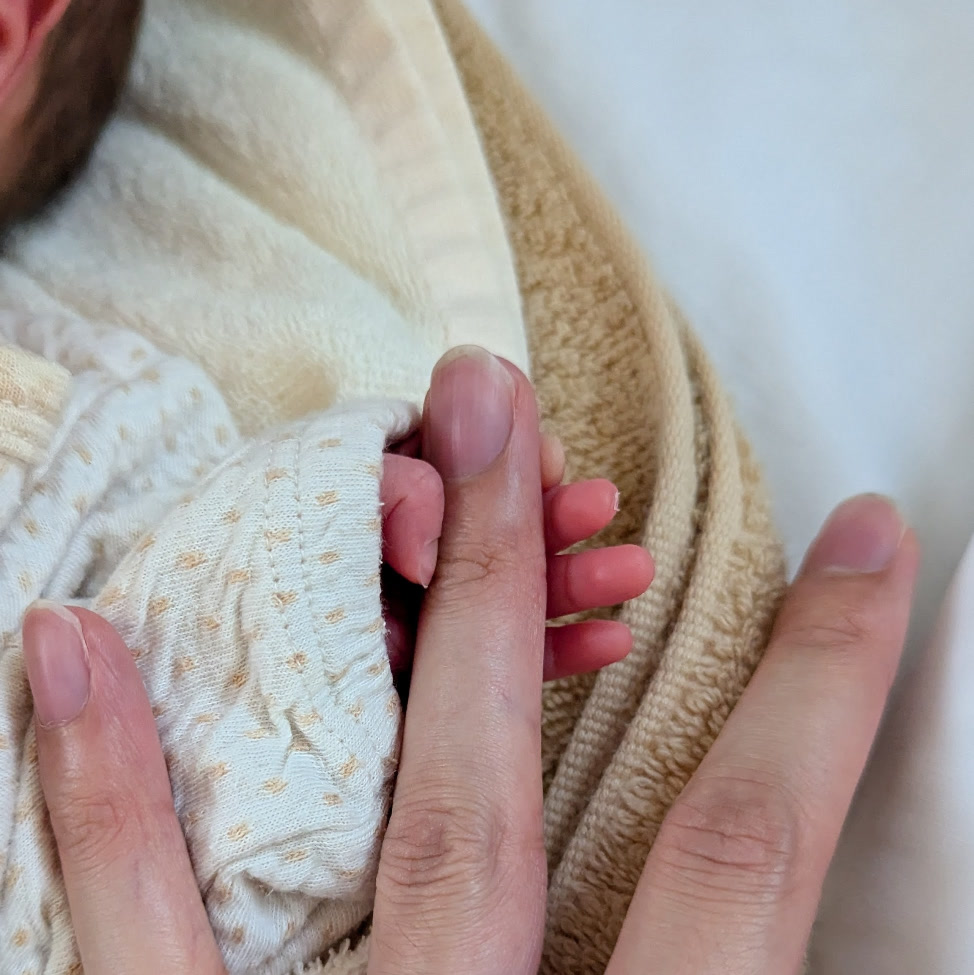 My newborn son, June 2025.